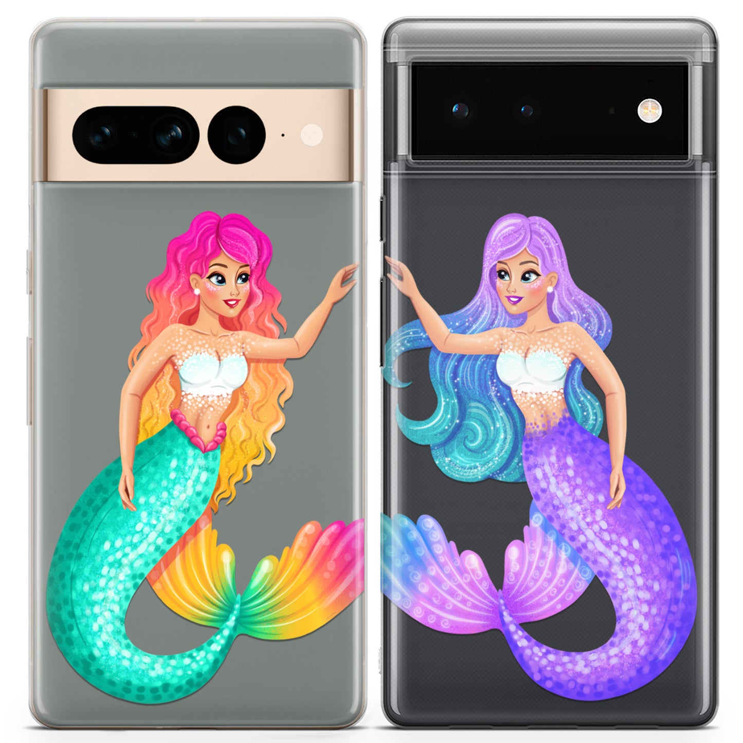 Cavka iPhone Couple Cases Princess Mermaids