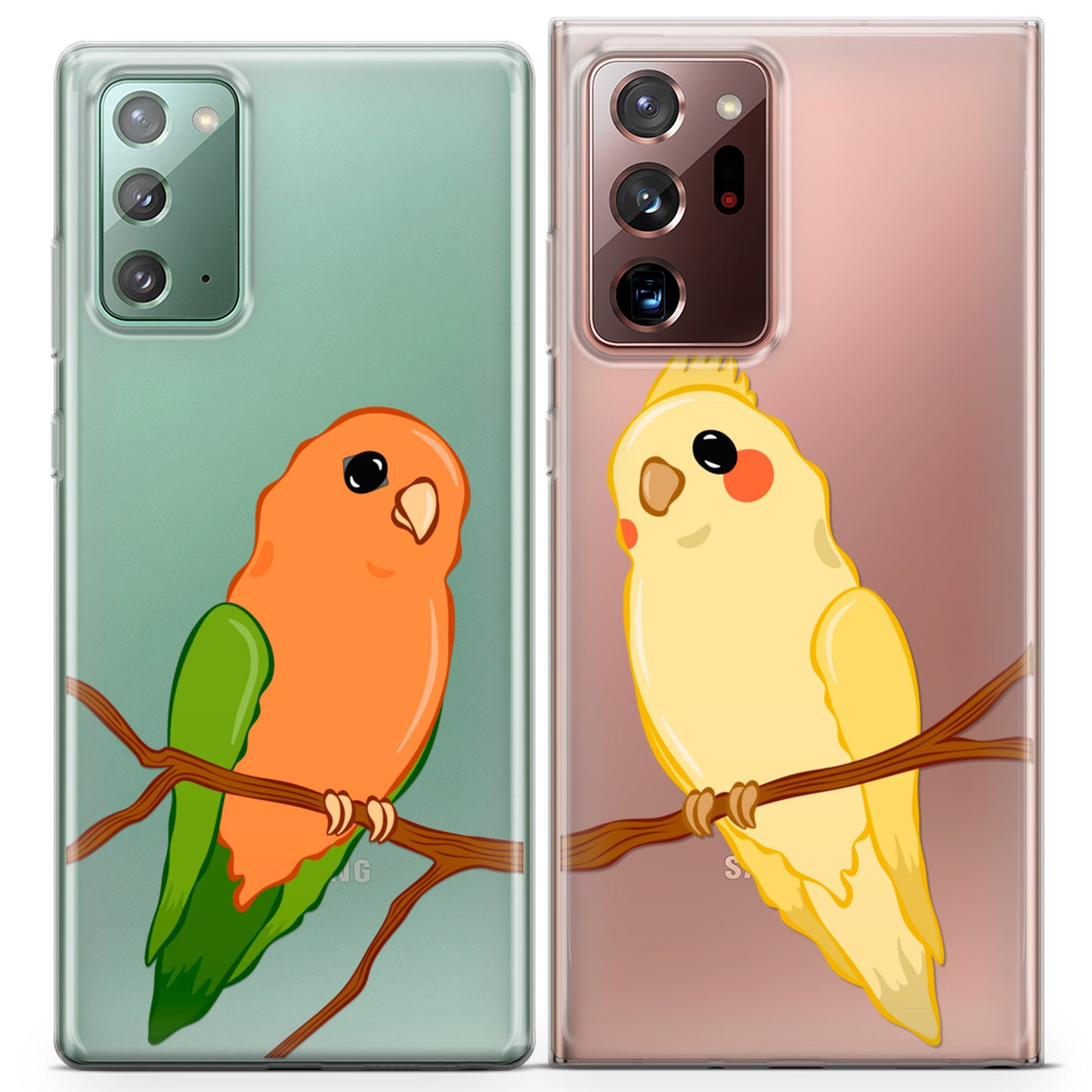 Cavka iPhone Couple Cases Lovely Parrots