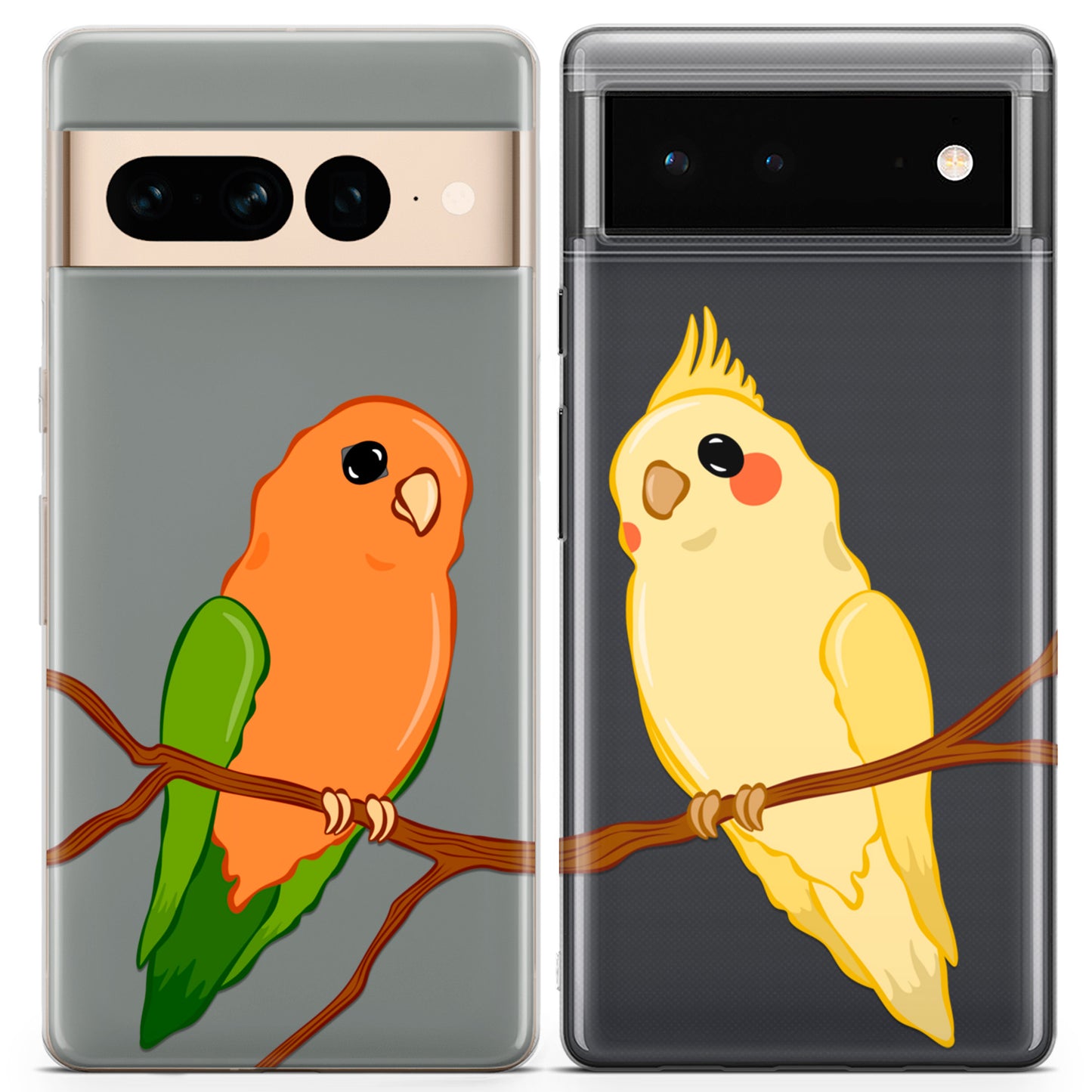 Cavka iPhone Couple Cases Lovely Parrots