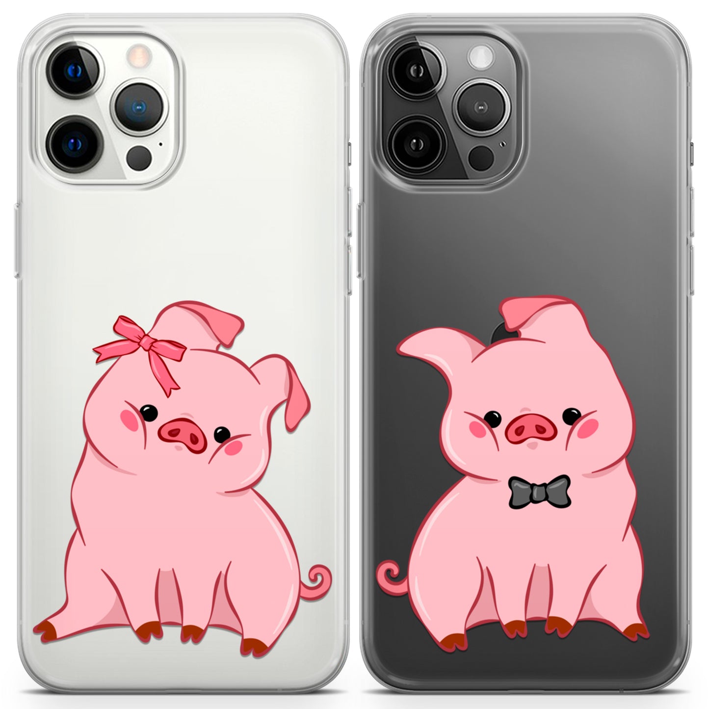 Cavka iPhone Couple Cases Chubby Piglets