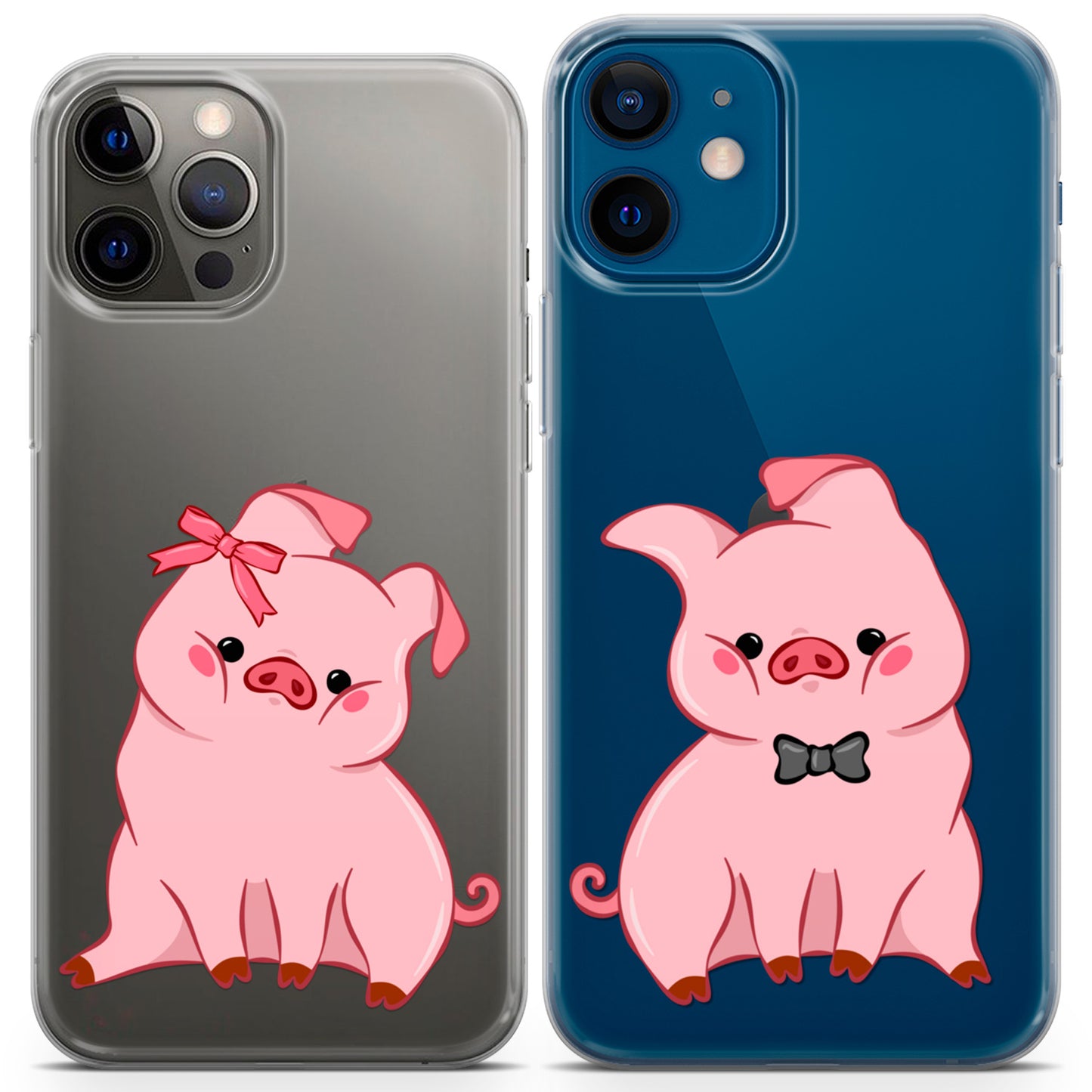 Cavka iPhone Couple Cases Chubby Piglets