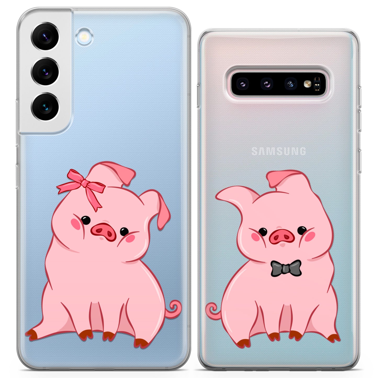 Cavka iPhone Couple Cases Chubby Piglets