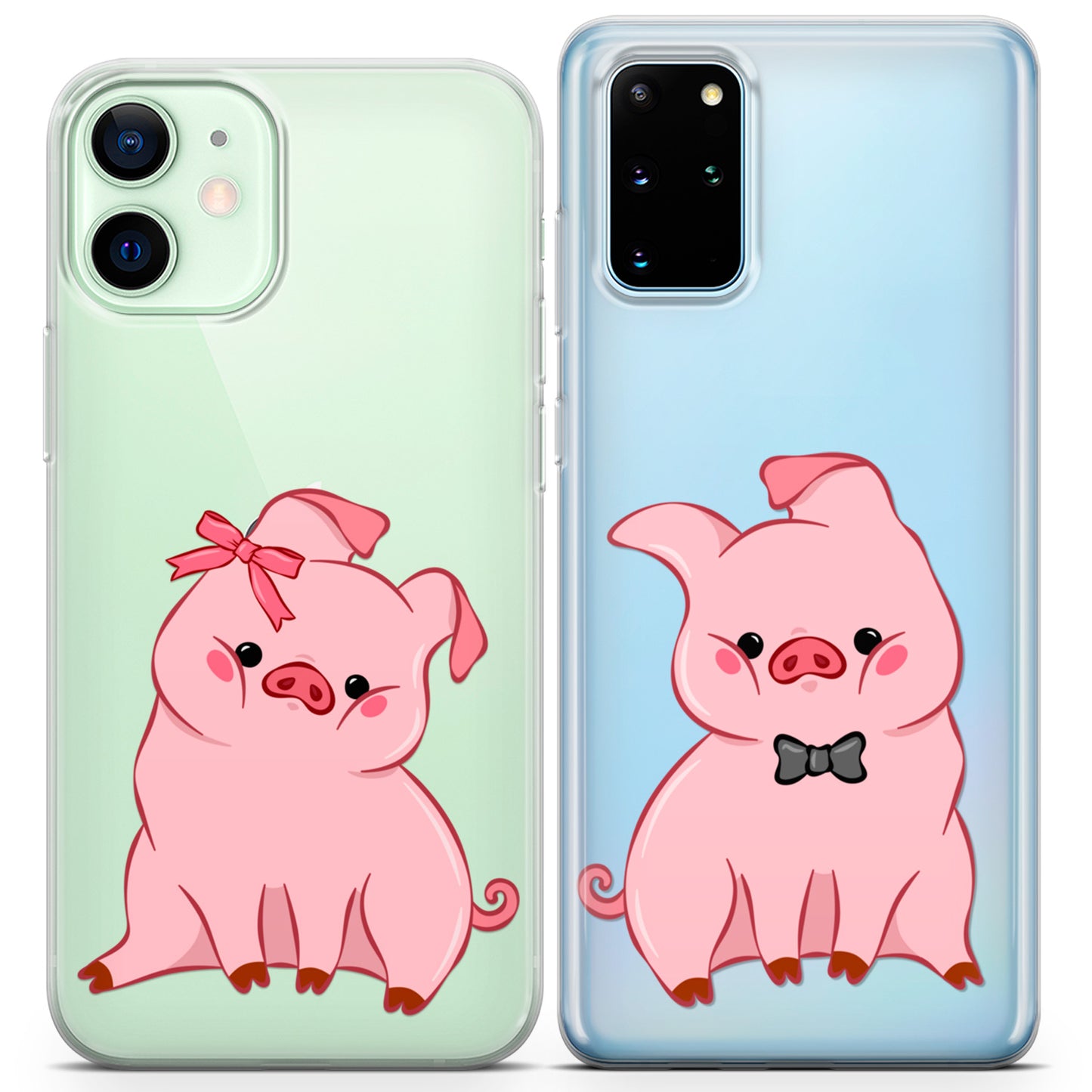 Cavka iPhone Couple Cases Chubby Piglets