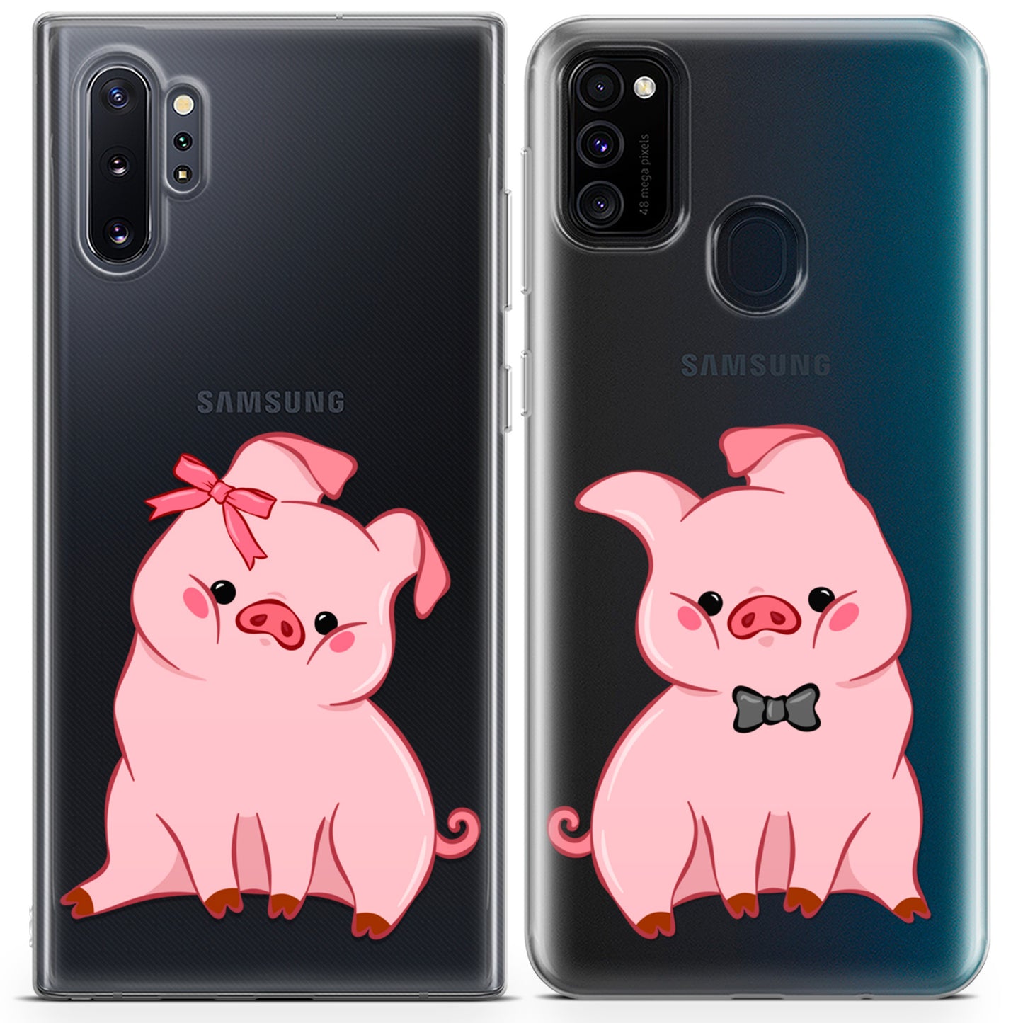 Cavka iPhone Couple Cases Chubby Piglets