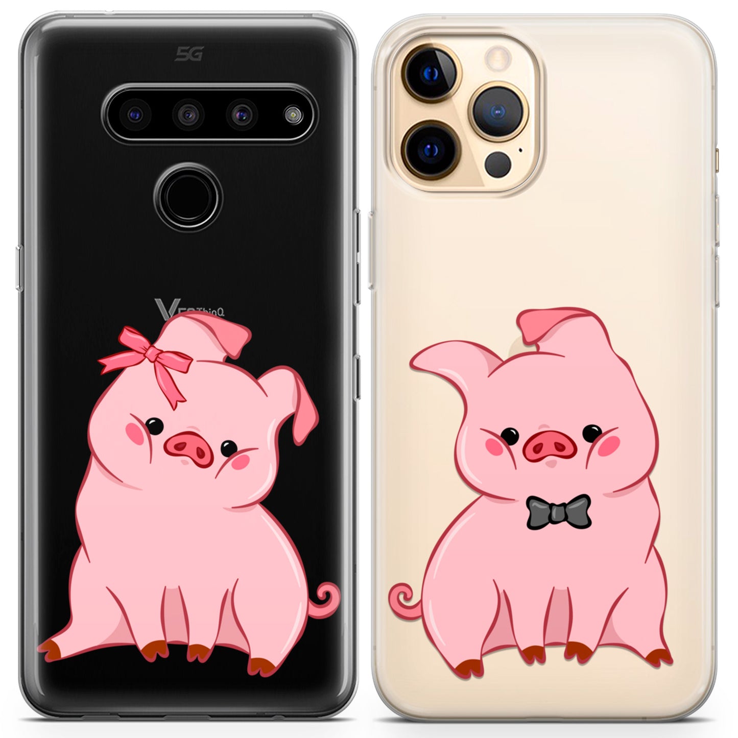 Cavka iPhone Couple Cases Chubby Piglets