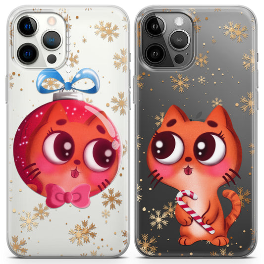 Cavka iPhone Couple Cases Christmas Ball