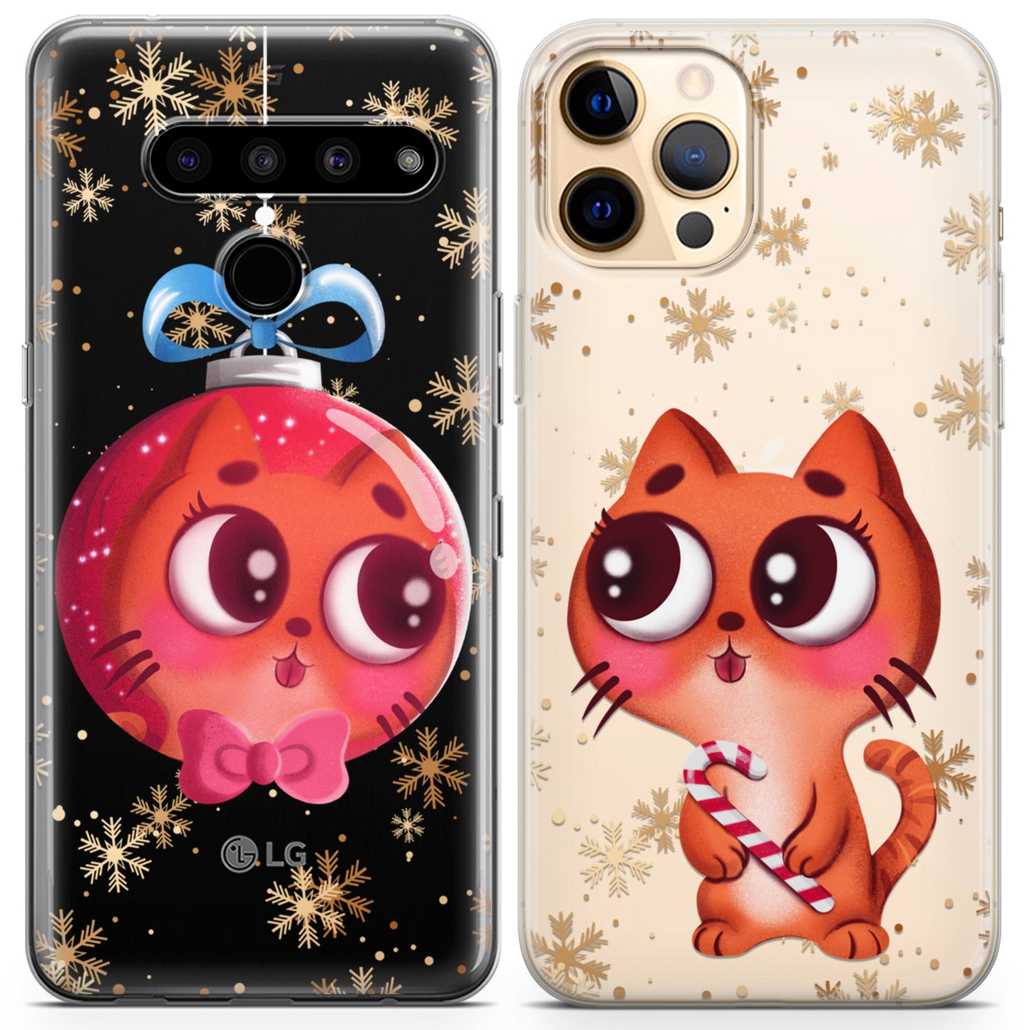 Cavka iPhone Couple Cases Christmas Ball