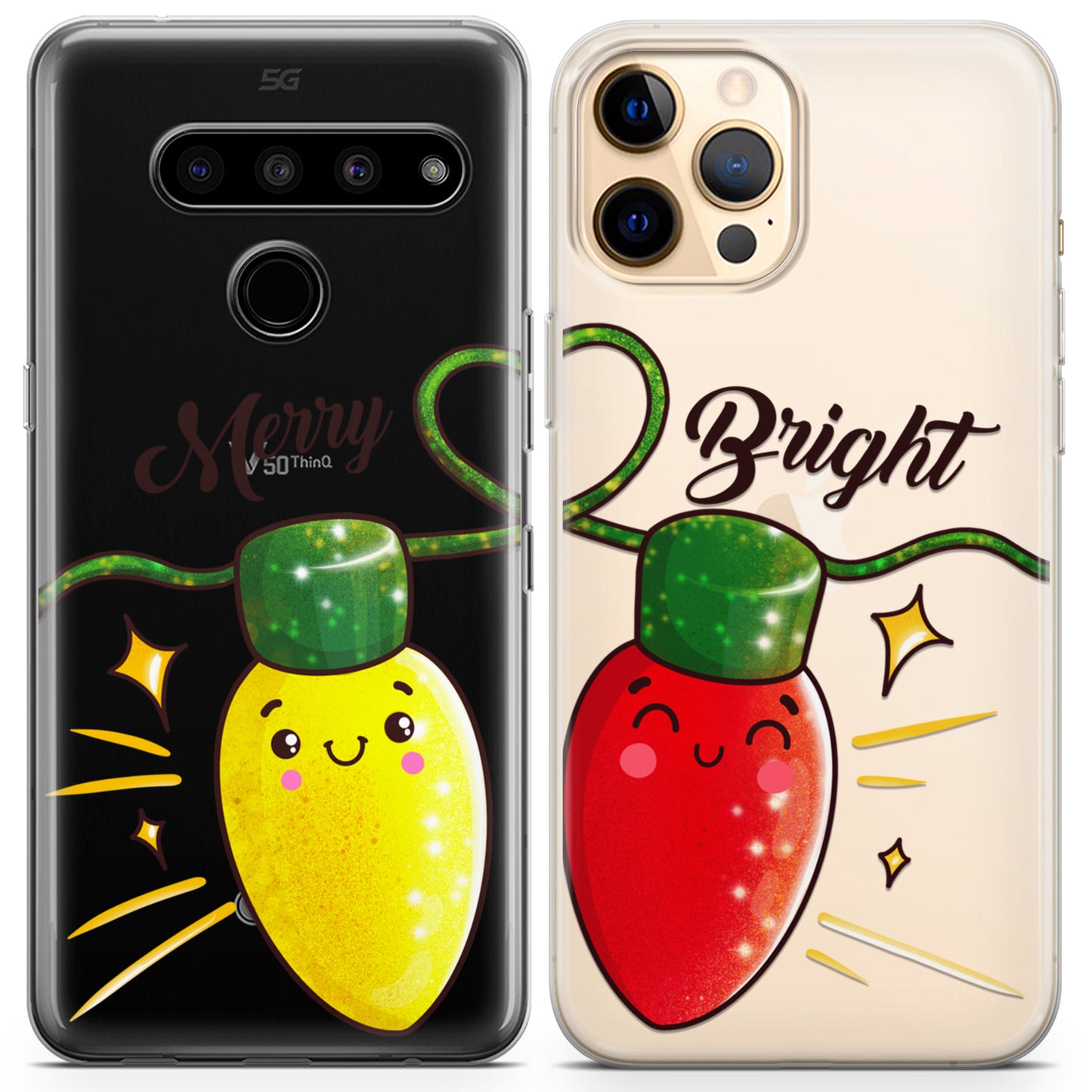 Cavka iPhone Couple Cases Merry Bright