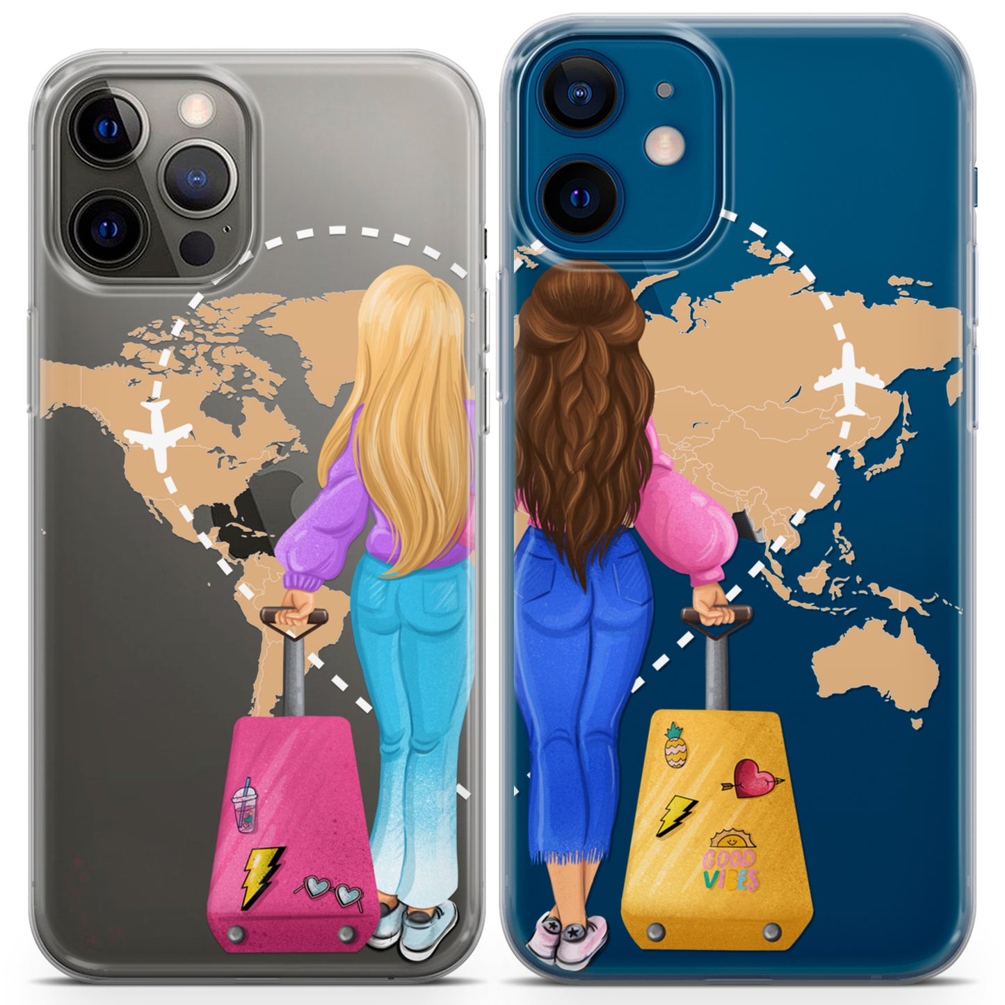 Cavka iPhone Couple Cases Travel Buddies