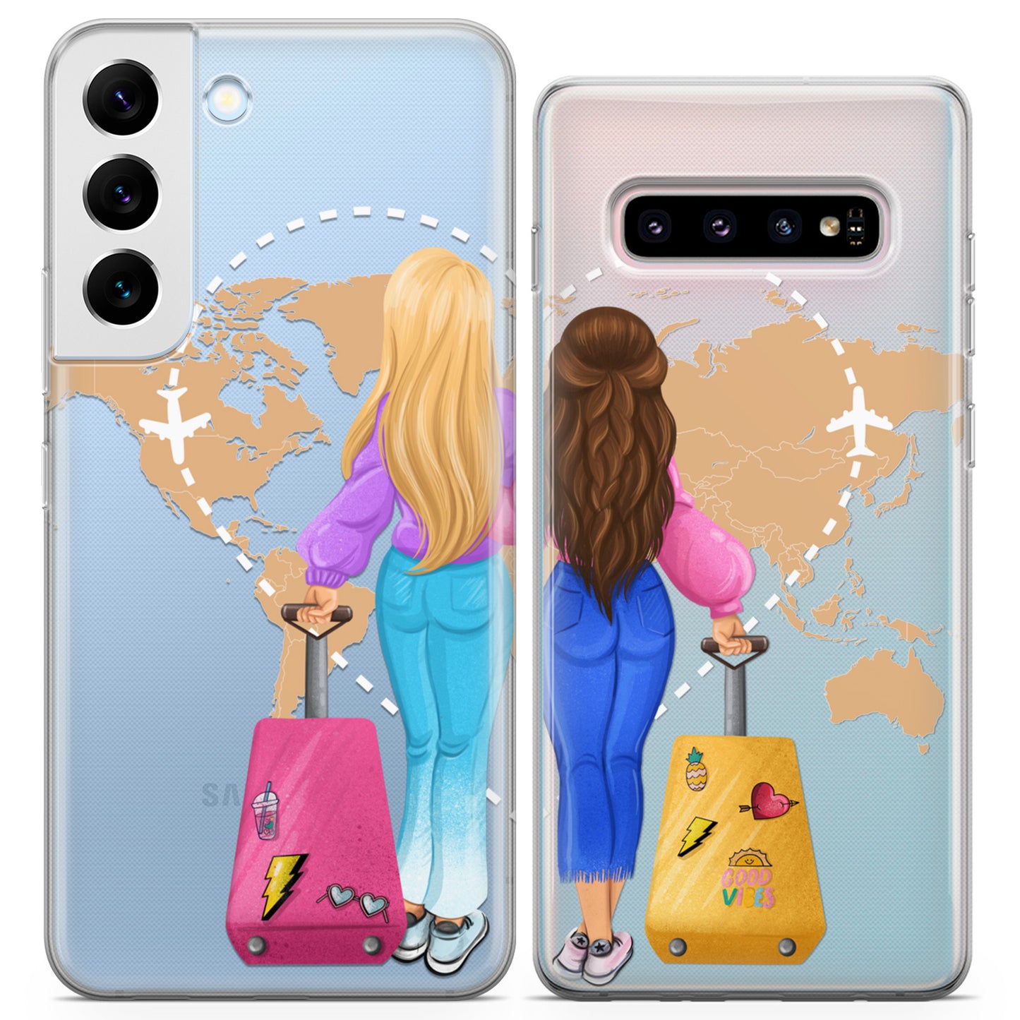 Cavka iPhone Couple Cases Travel Buddies