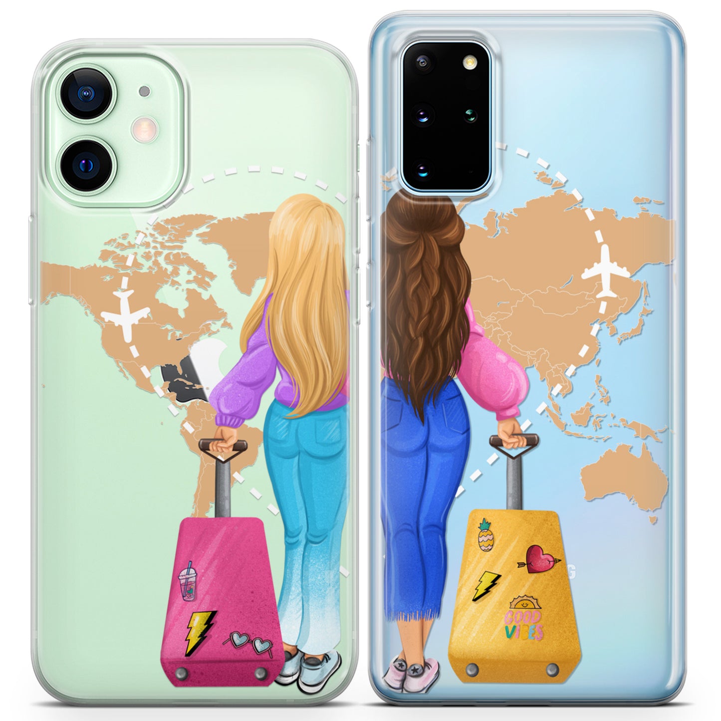 Cavka iPhone Couple Cases Travel Buddies