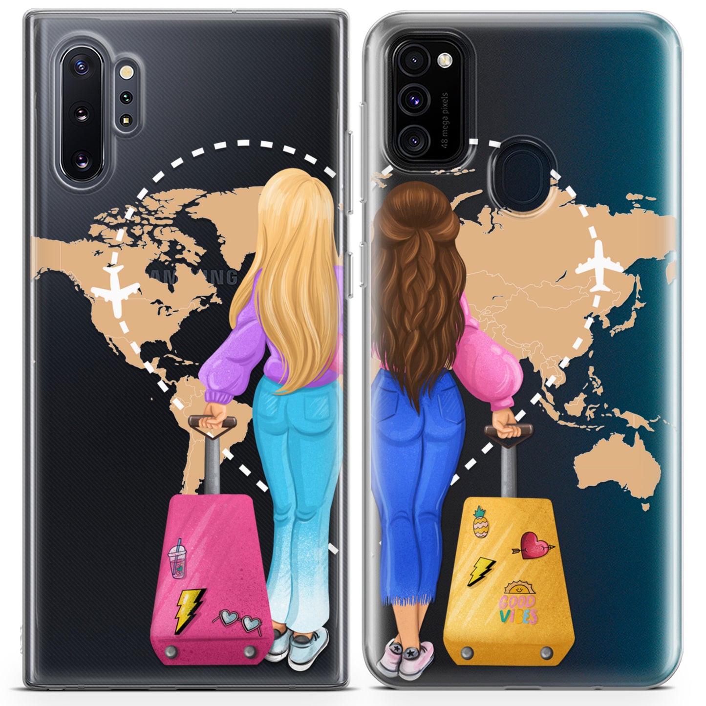 Cavka iPhone Couple Cases Travel Buddies