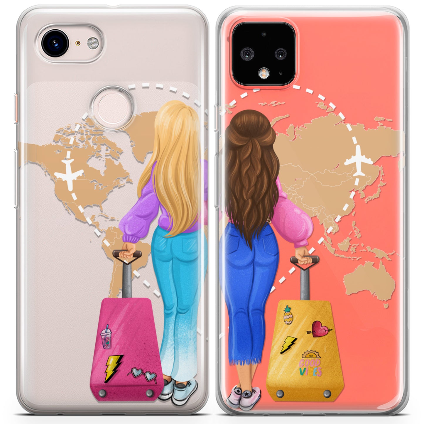 Cavka iPhone Couple Cases Travel Buddies