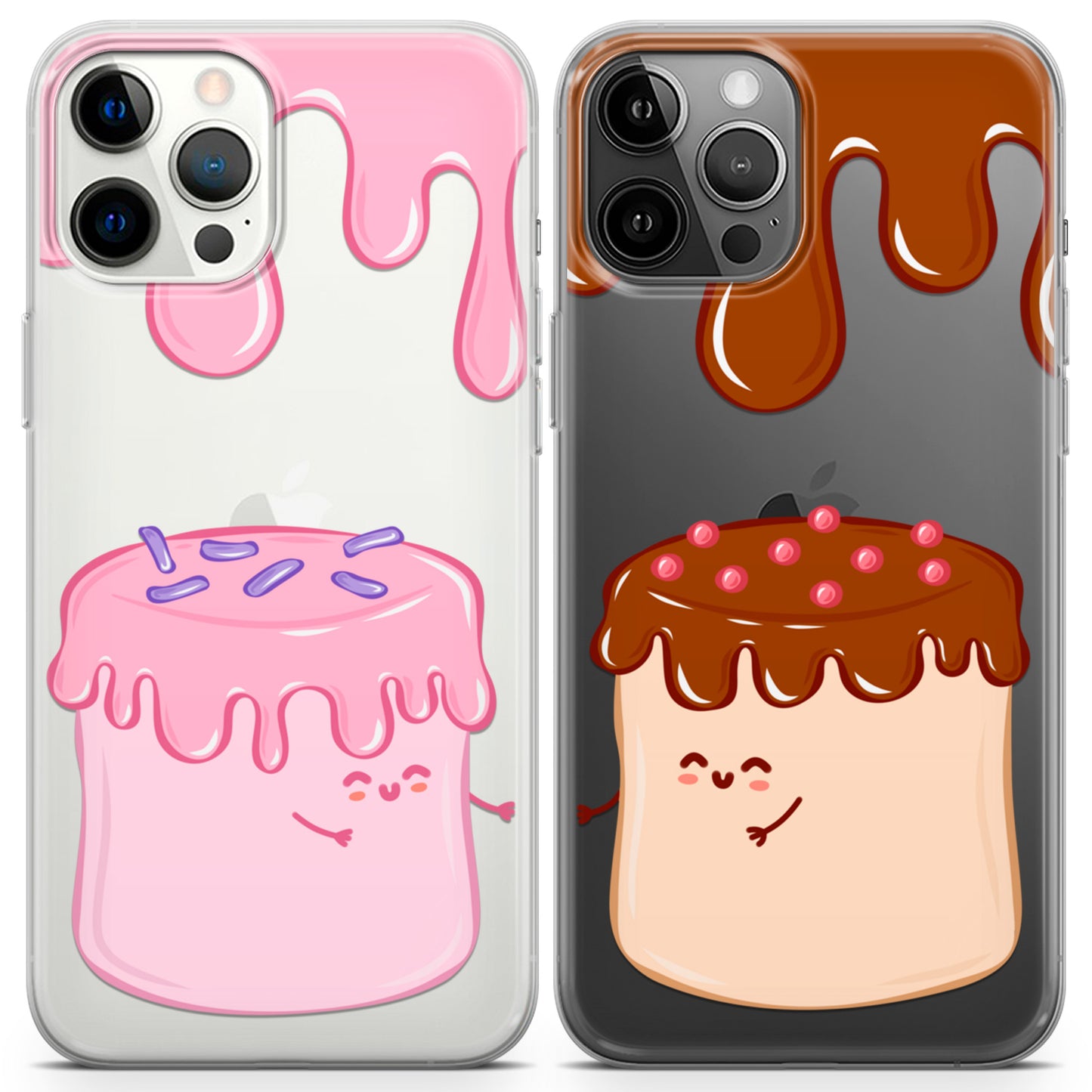 Cavka iPhone Couple Cases Kawaii Sweet Murshmallow