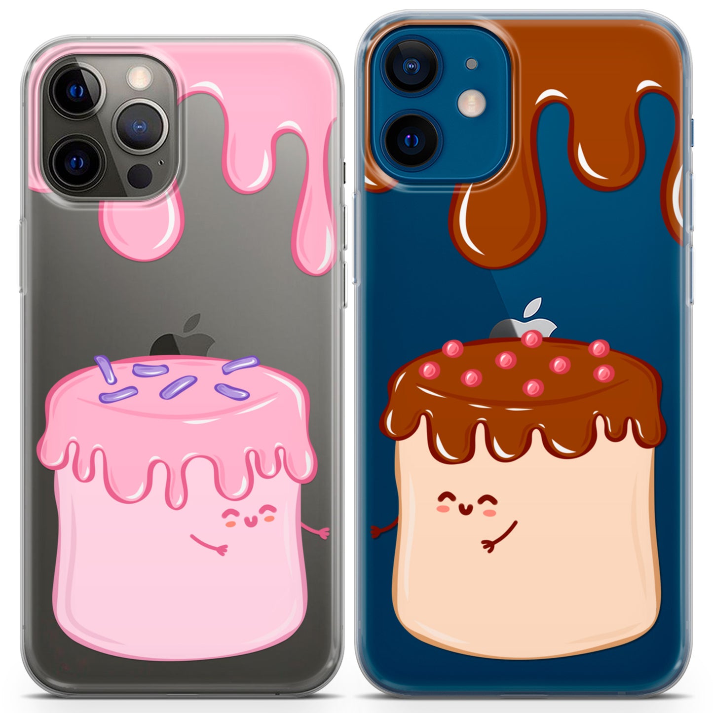 Cavka iPhone Couple Cases Kawaii Sweet Murshmallow