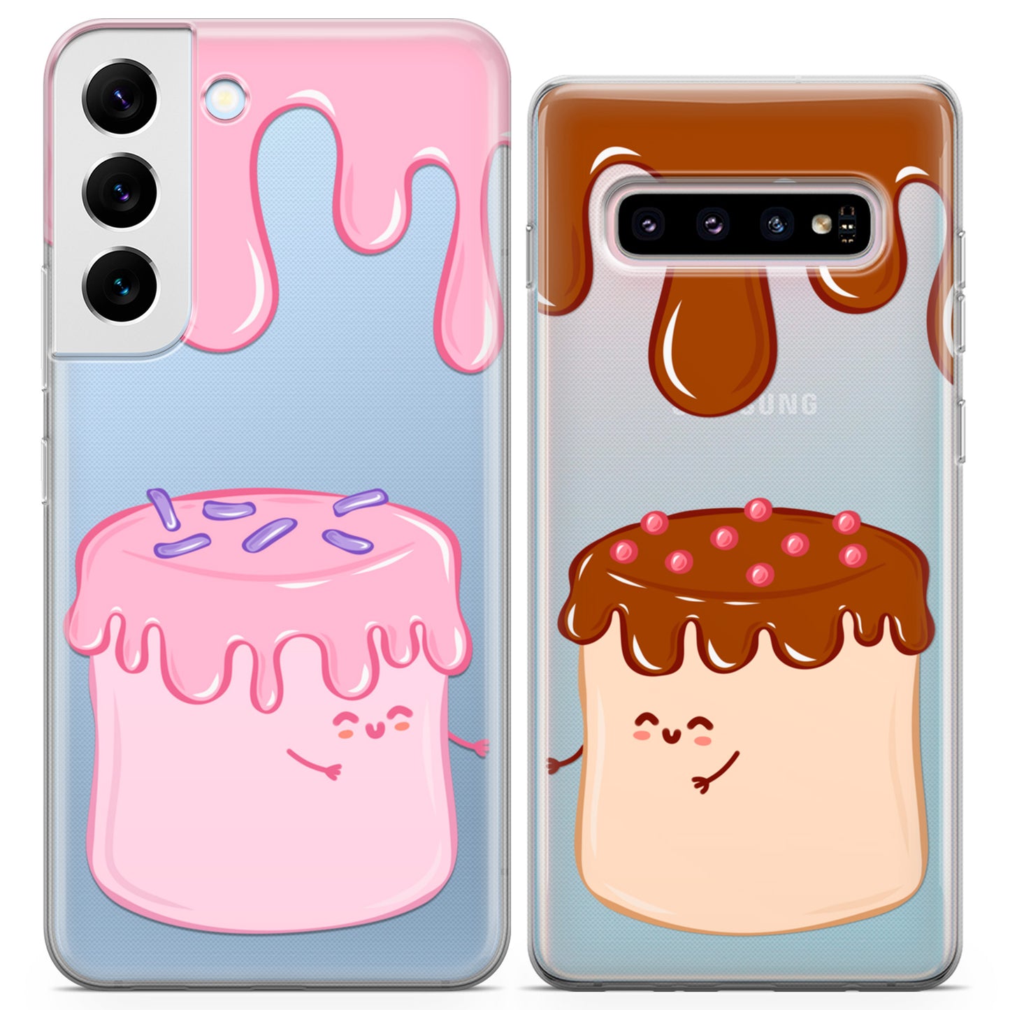 Cavka iPhone Couple Cases Kawaii Sweet Murshmallow