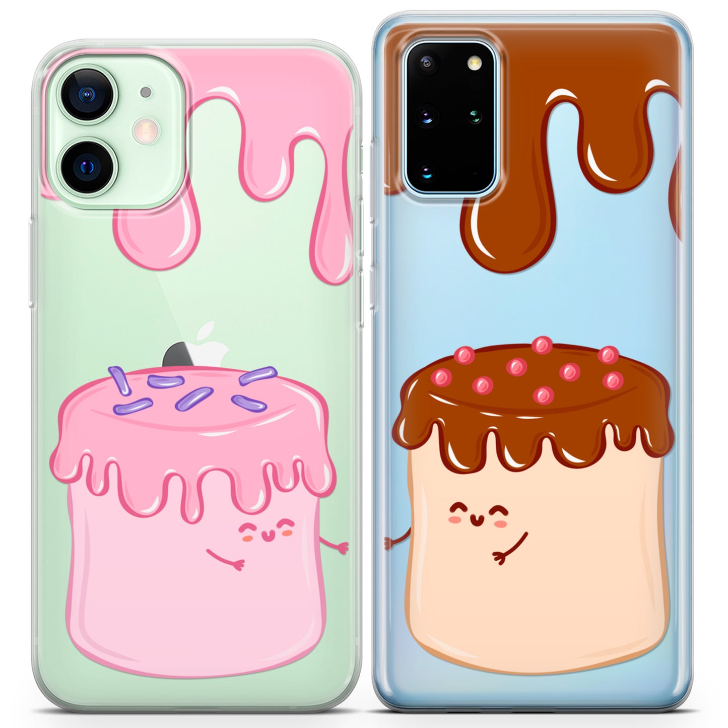 Cavka iPhone Couple Cases Kawaii Sweet Murshmallow