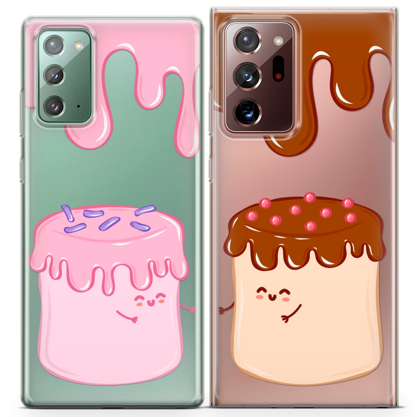 Cavka iPhone Couple Cases Kawaii Sweet Murshmallow