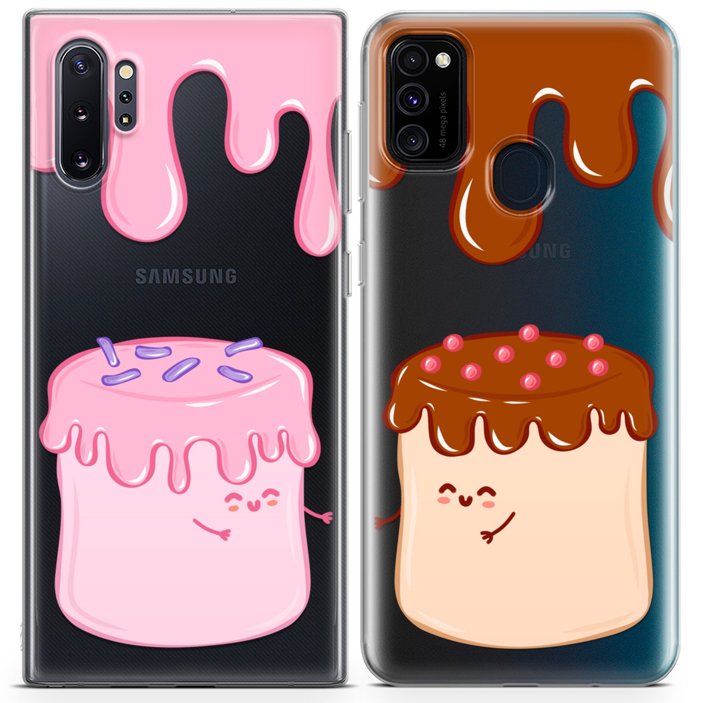 Cavka iPhone Couple Cases Kawaii Sweet Murshmallow