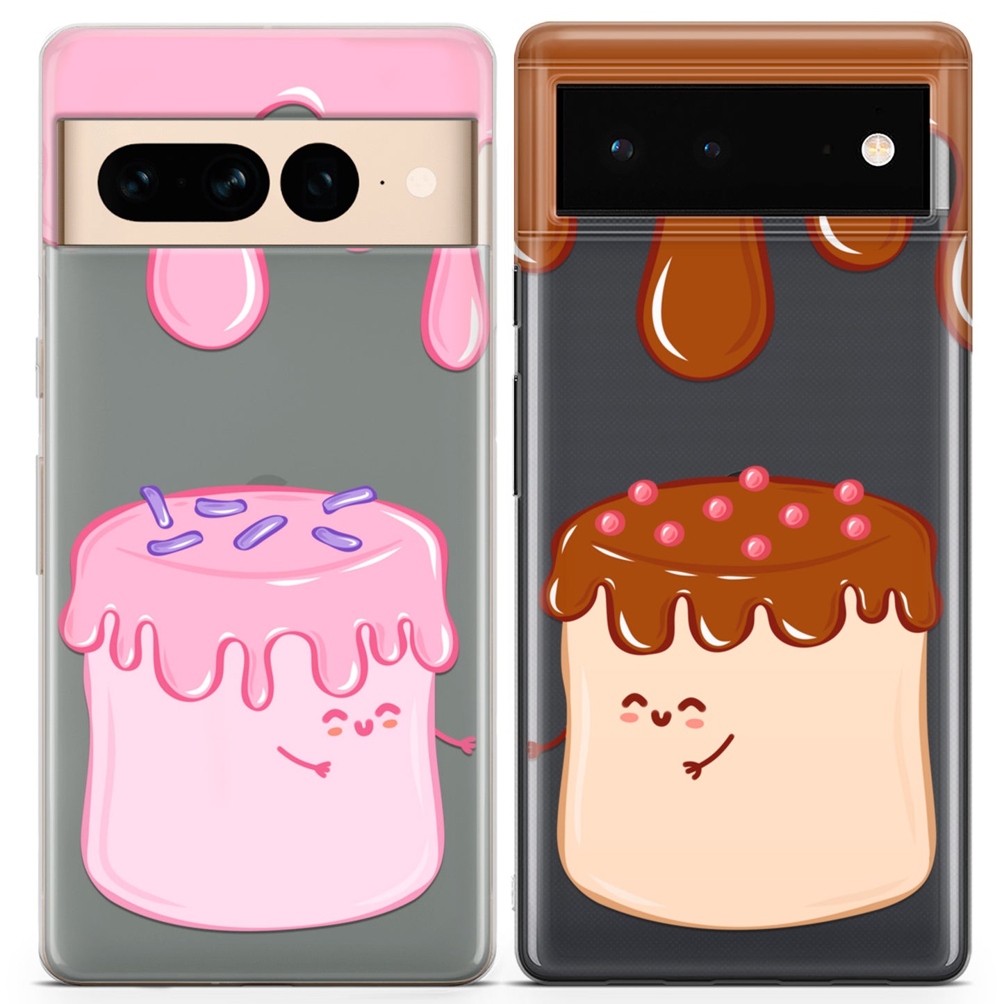 Cavka iPhone Couple Cases Kawaii Sweet Murshmallow