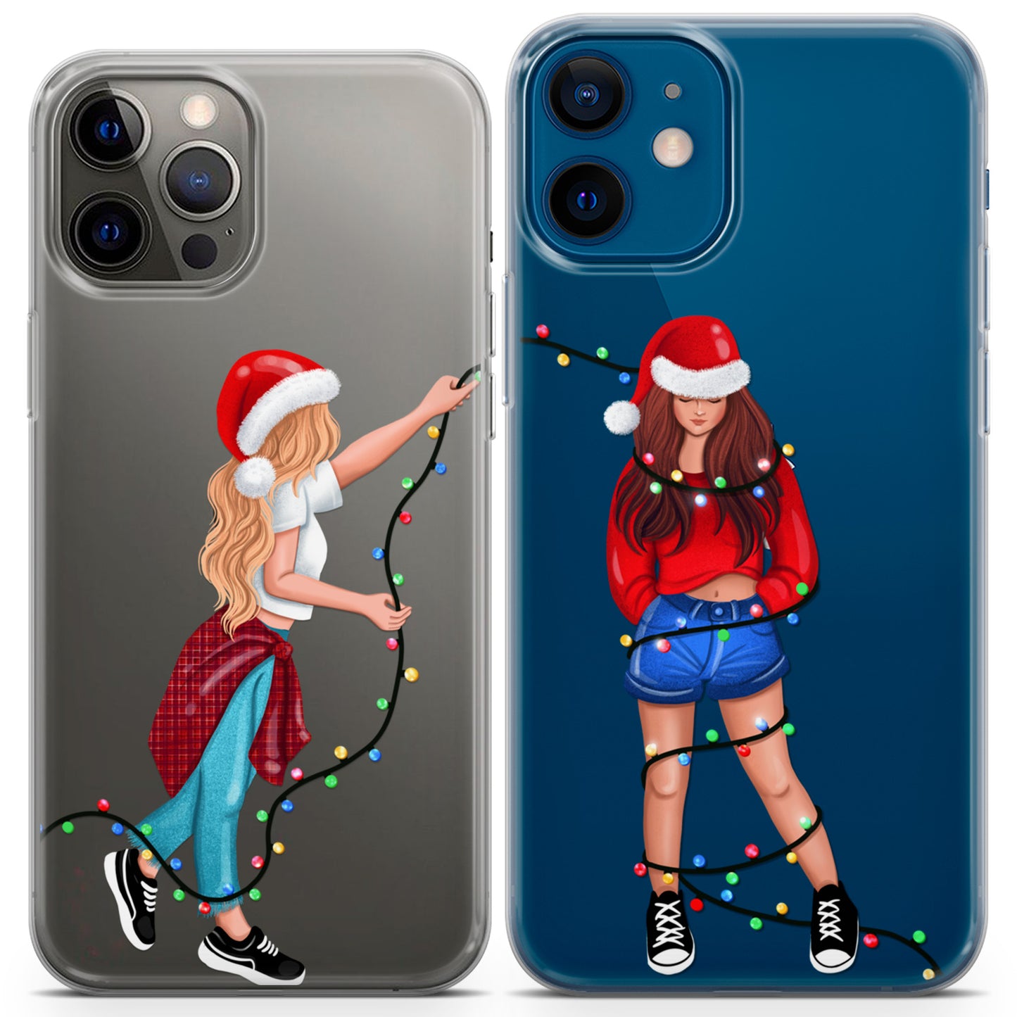 Cavka iPhone Couple Cases Christmas Girls