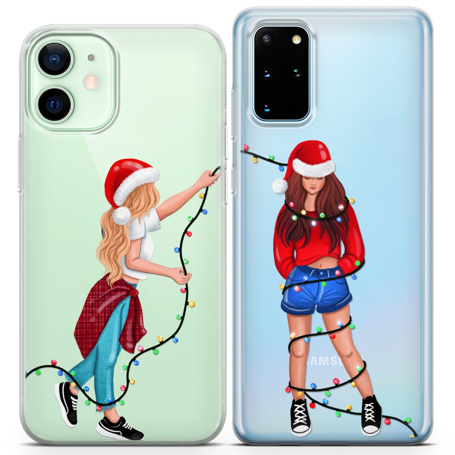 Cavka iPhone Couple Cases Christmas Girls