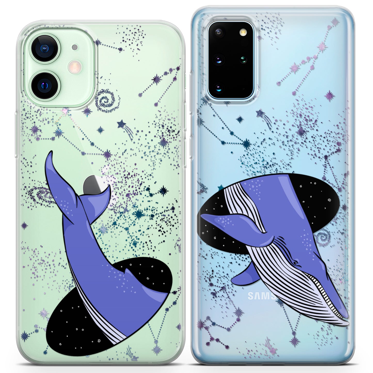 Cavka iPhone Couple Cases Celestial Whale