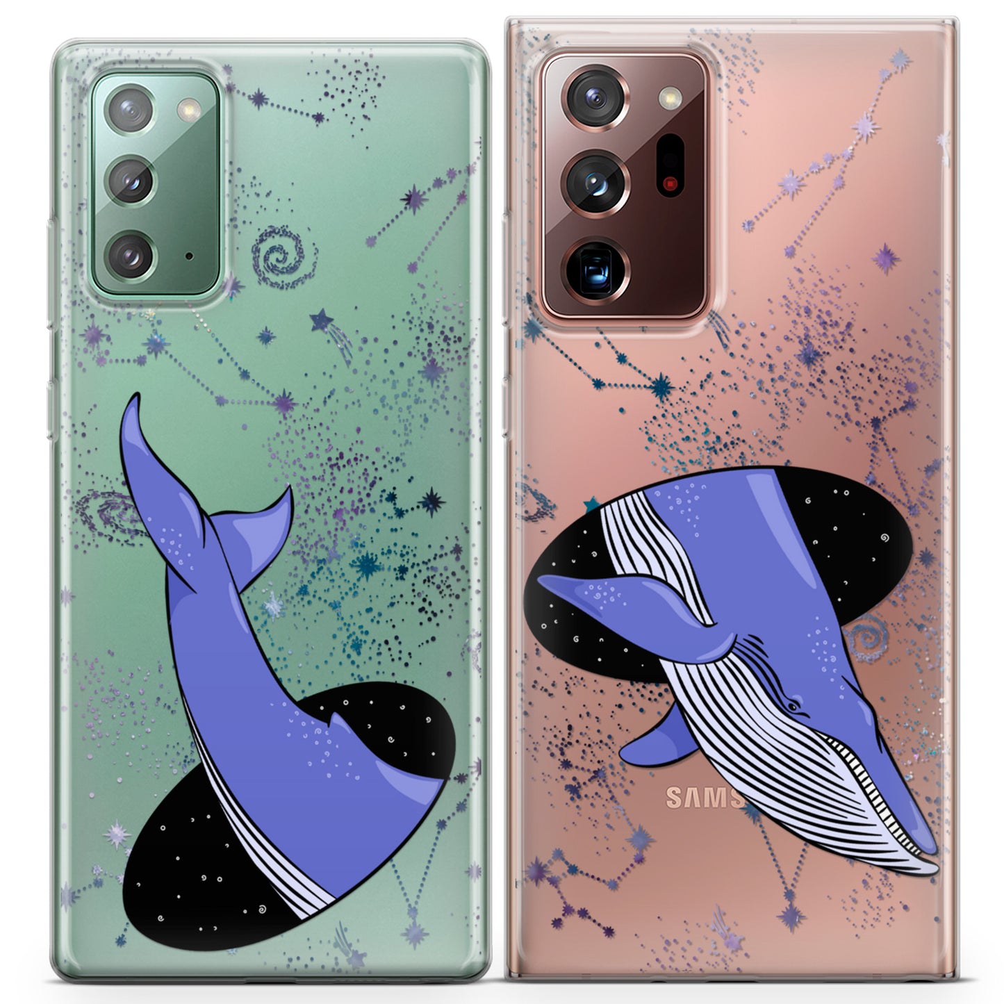 Cavka iPhone Couple Cases Celestial Whale