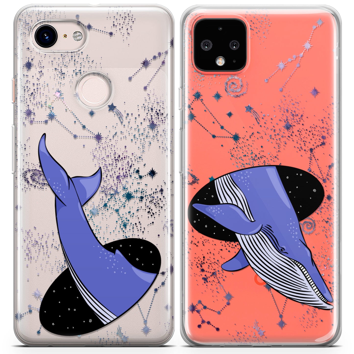 Cavka iPhone Couple Cases Celestial Whale