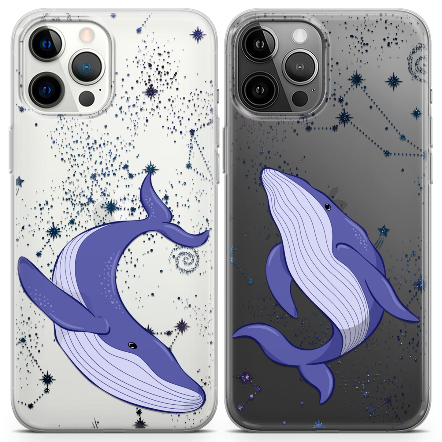 Cavka iPhone Couple Cases Floating Whales