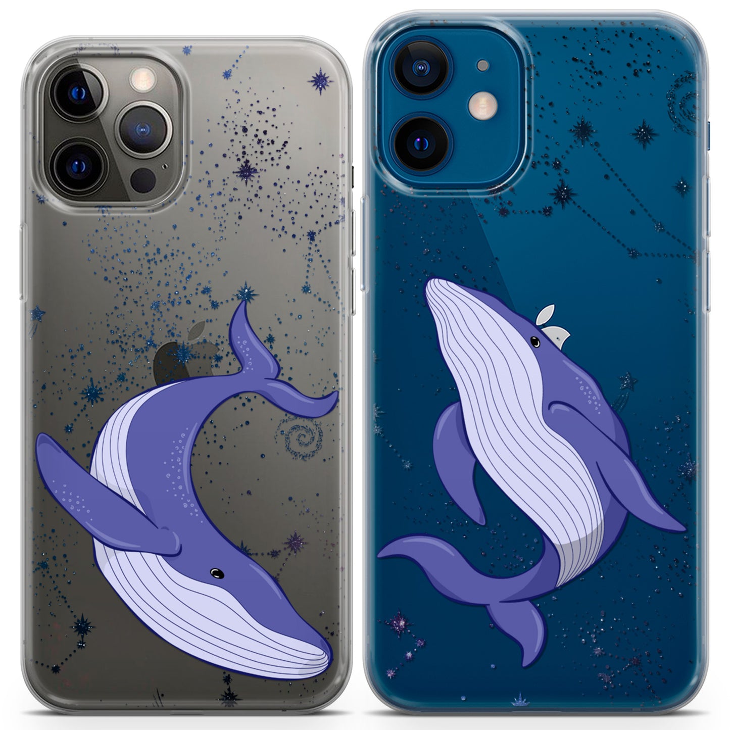 Cavka iPhone Couple Cases Floating Whales