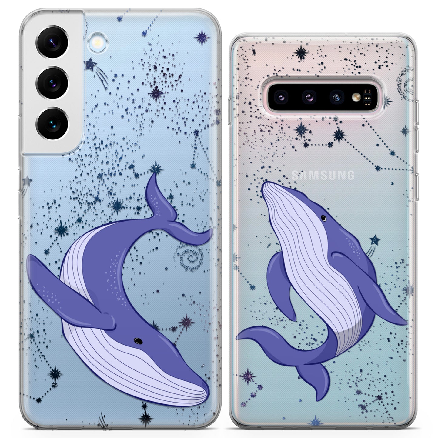 Cavka iPhone Couple Cases Floating Whales