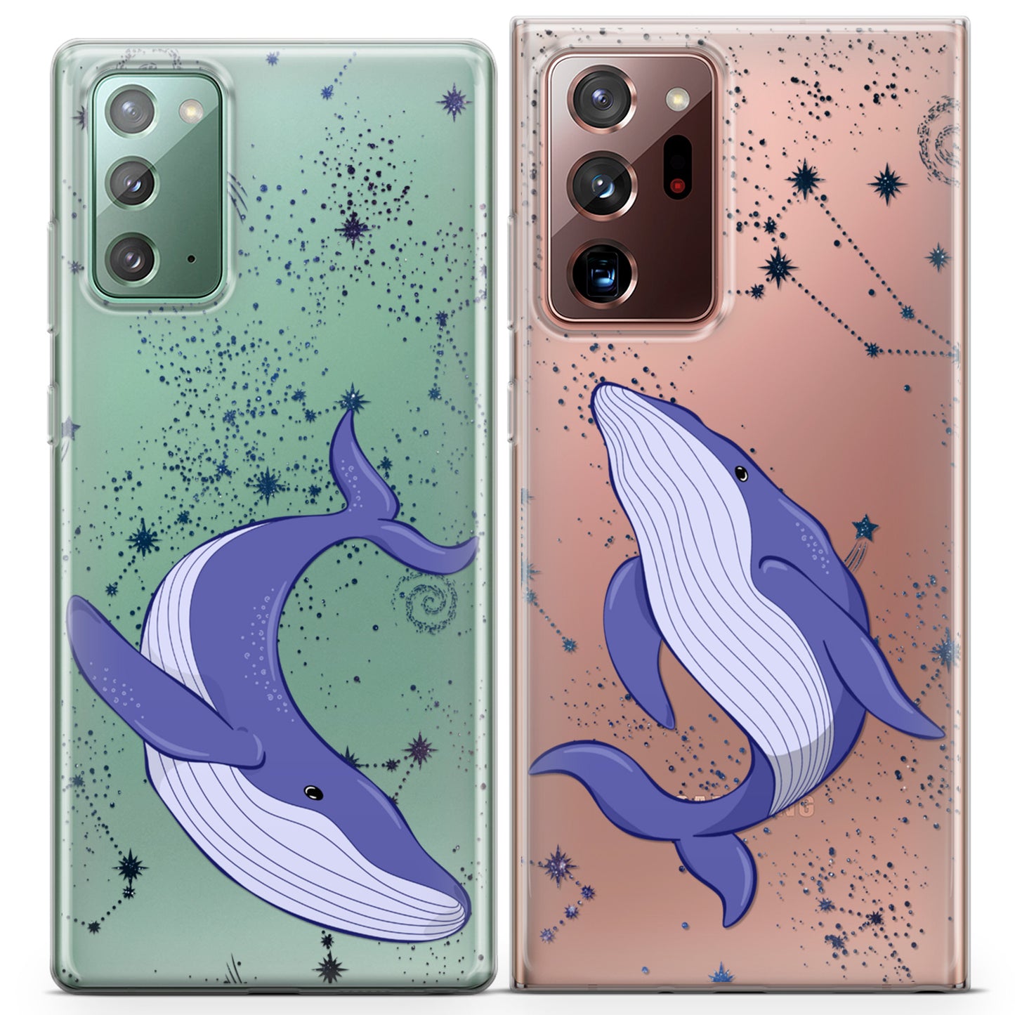 Cavka iPhone Couple Cases Floating Whales