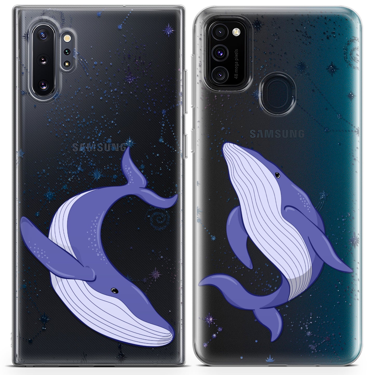 Cavka iPhone Couple Cases Floating Whales