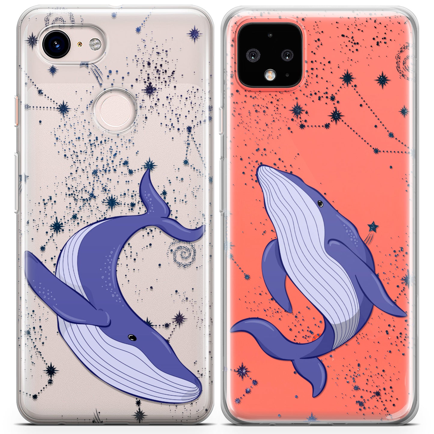 Cavka iPhone Couple Cases Floating Whales