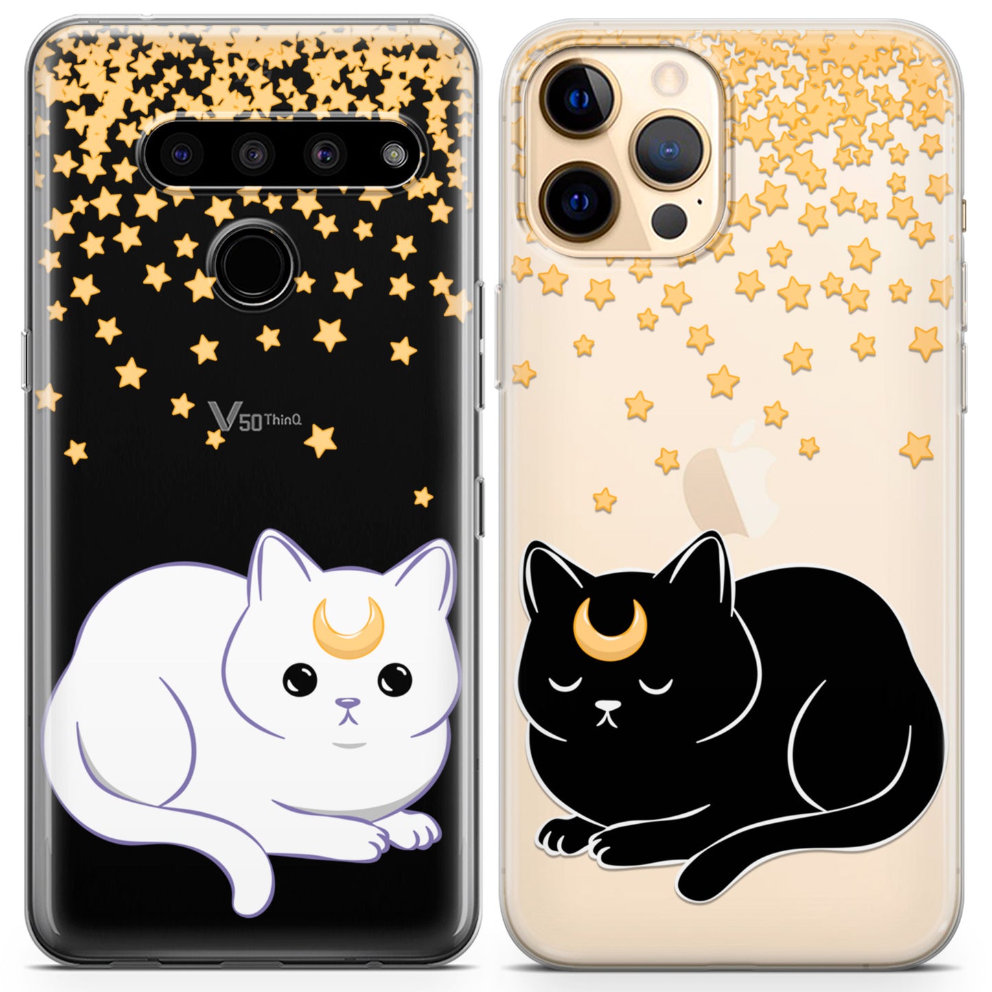 Cavka iPhone Couple Cases Starry Cats