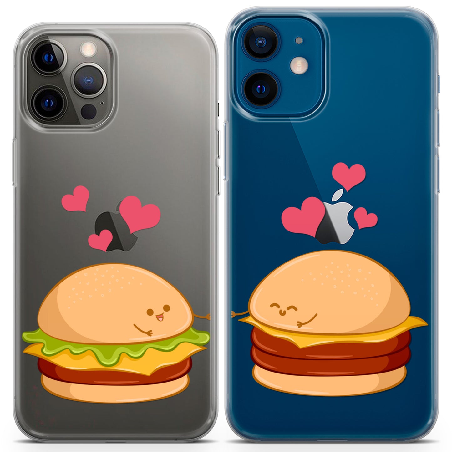 Cavka iPhone Couple Cases Kawaii Burgers