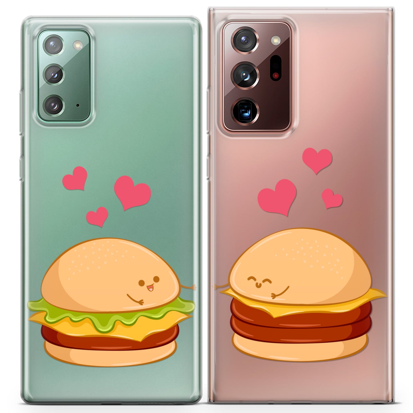 Cavka iPhone Couple Cases Kawaii Burgers