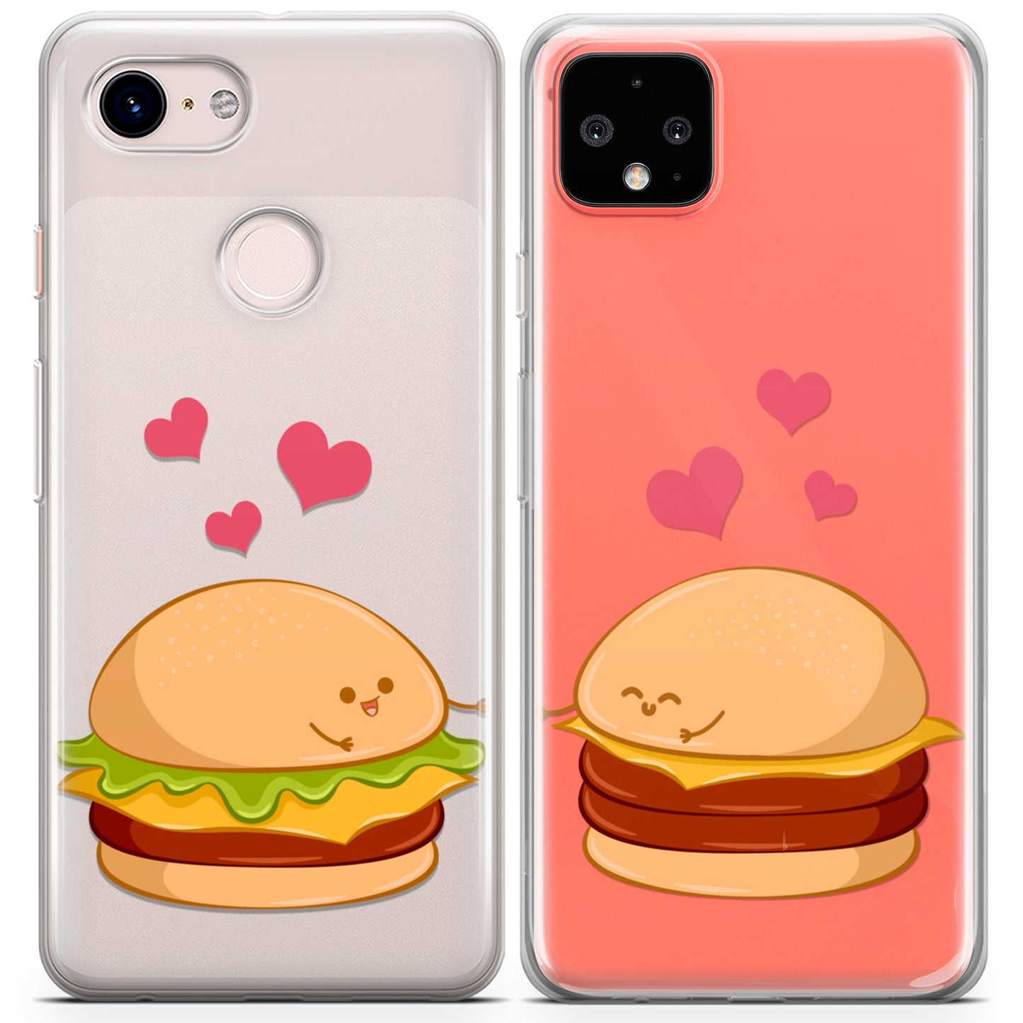 Cavka iPhone Couple Cases Kawaii Burgers