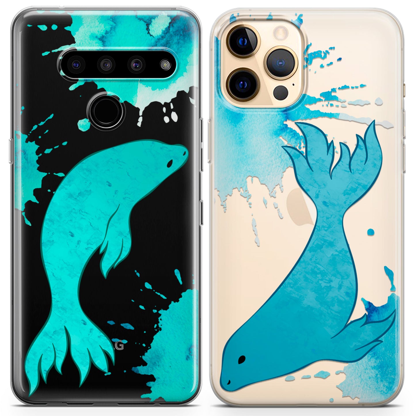 Cavka iPhone Couple Cases Sea Lions