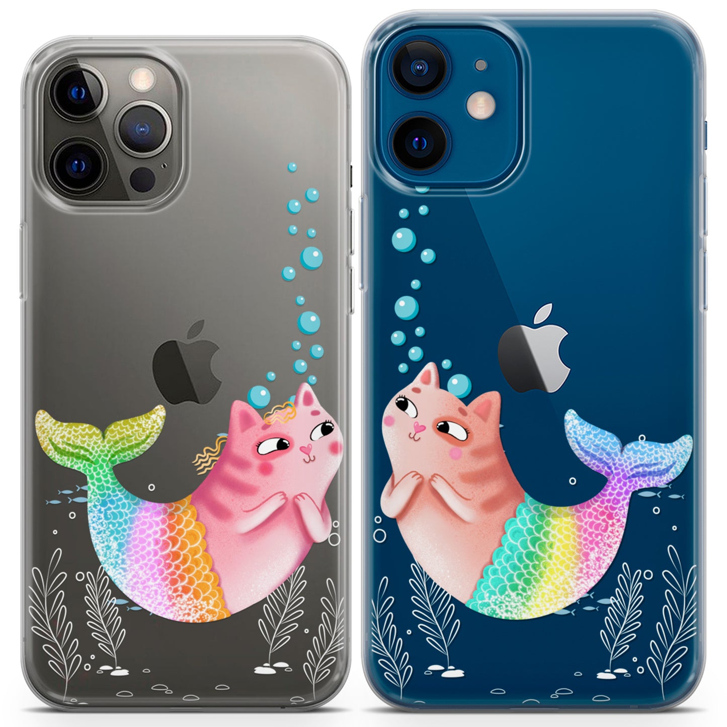 Cavka iPhone Couple Cases Cats Mermaids