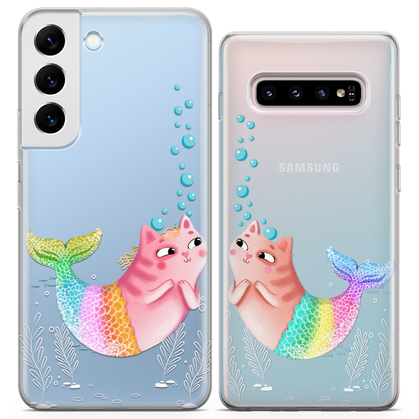 Cavka iPhone Couple Cases Cats Mermaids