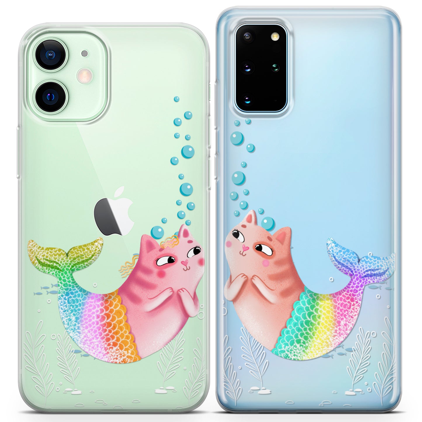 Cavka iPhone Couple Cases Cats Mermaids