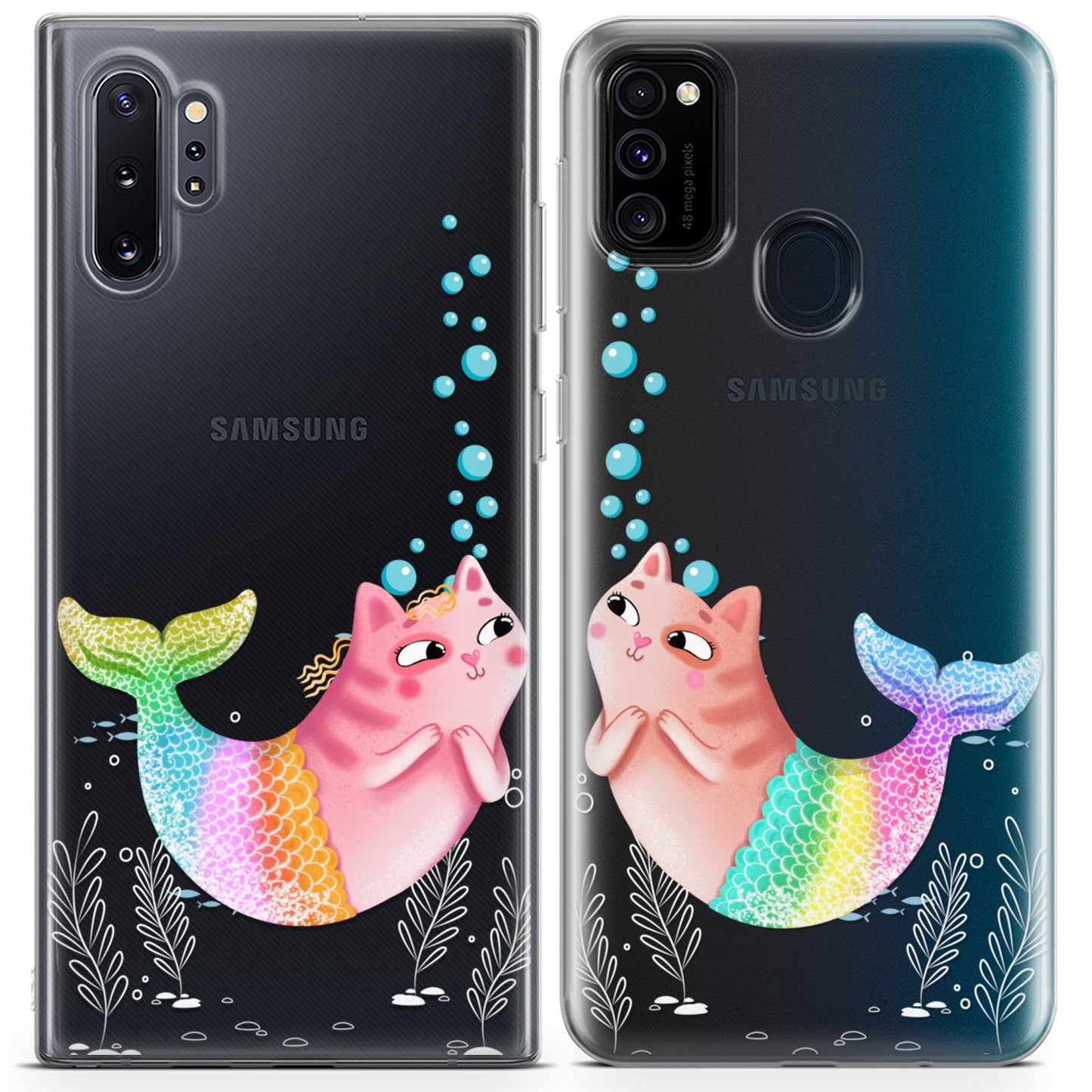 Cavka iPhone Couple Cases Cats Mermaids