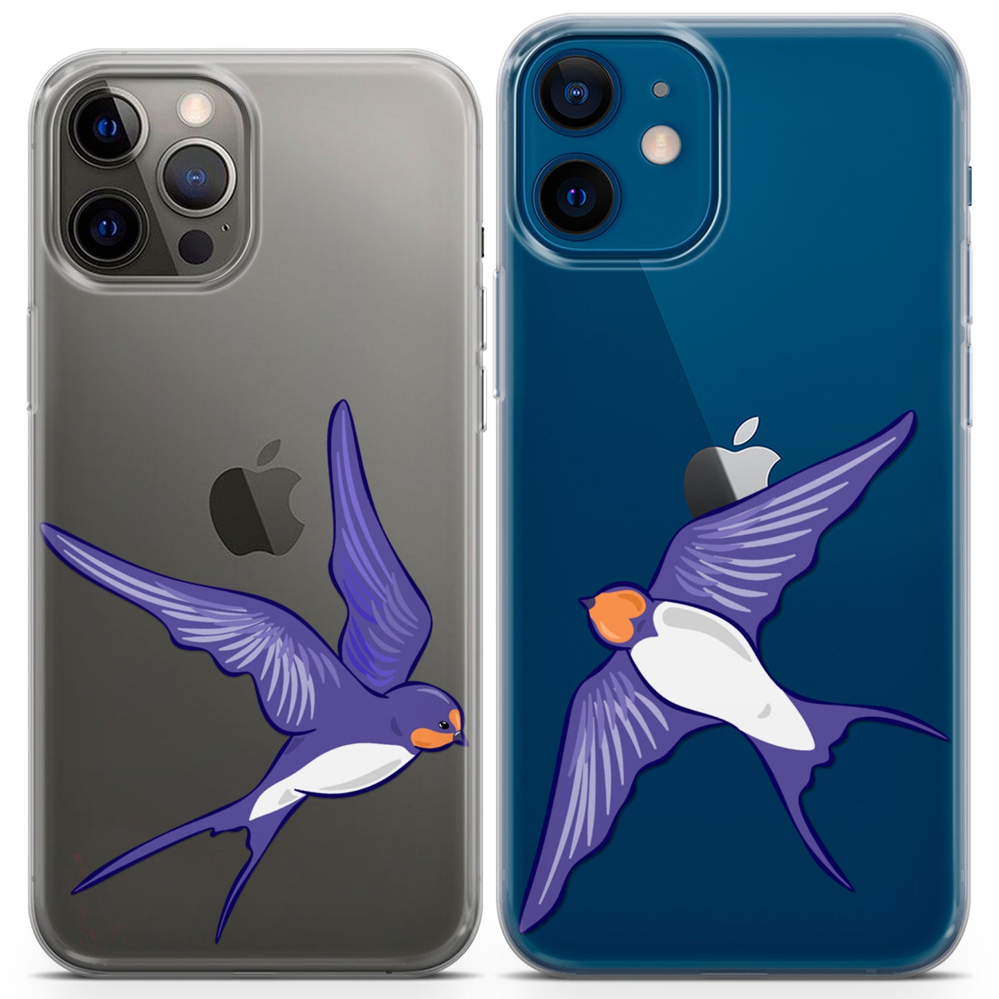 Cavka iPhone Couple Cases Flying Swallows