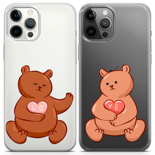 Cavka iPhone Couple Cases Teddy Bears