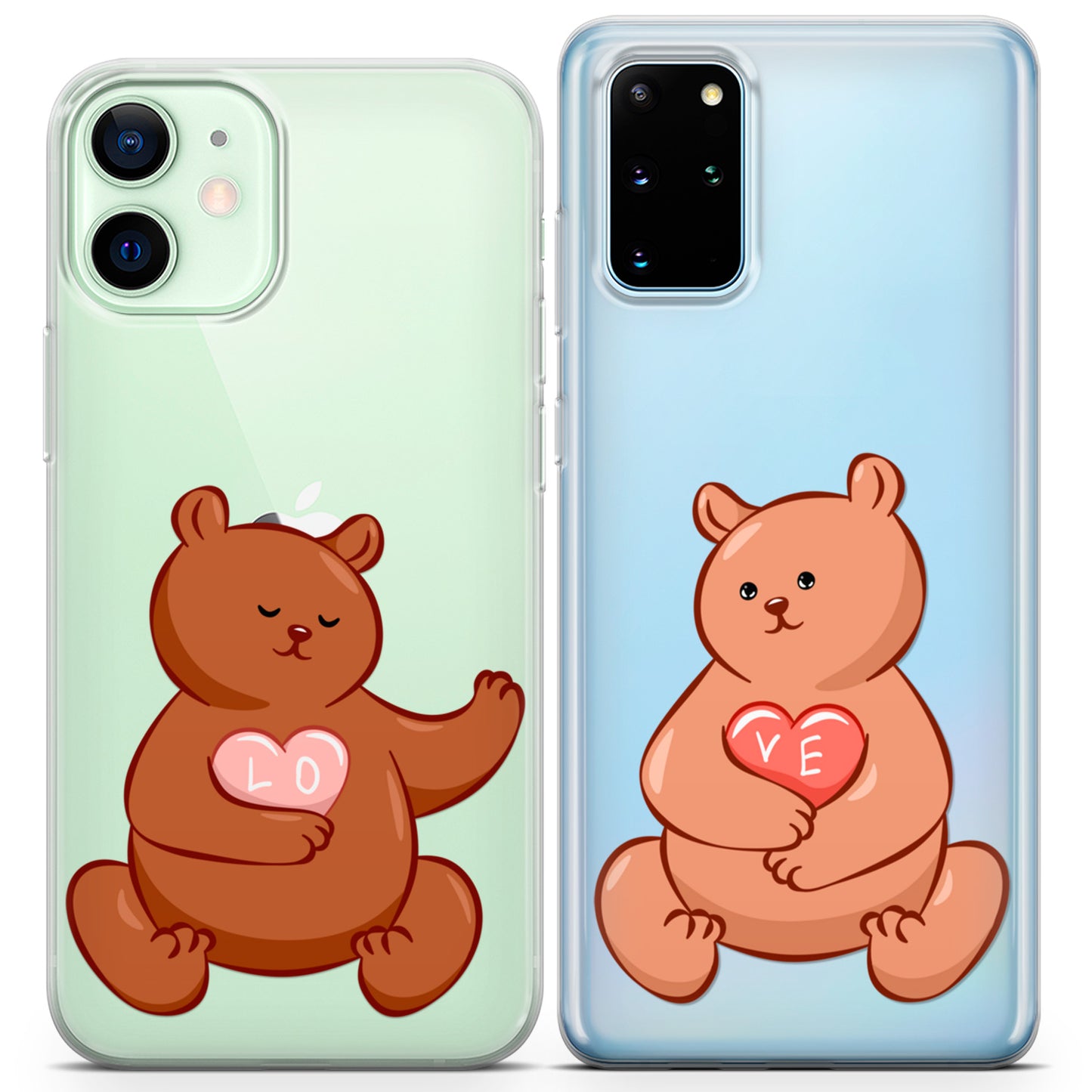 Cavka iPhone Couple Cases Teddy Bears