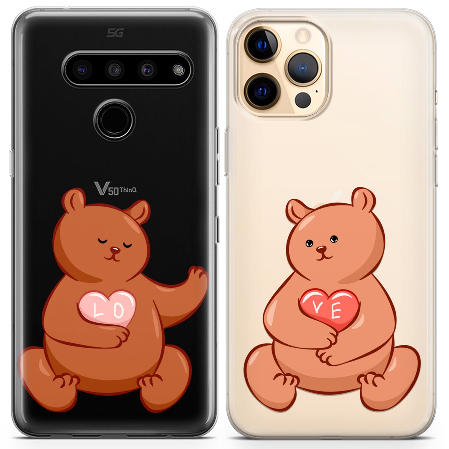 Cavka iPhone Couple Cases Teddy Bears