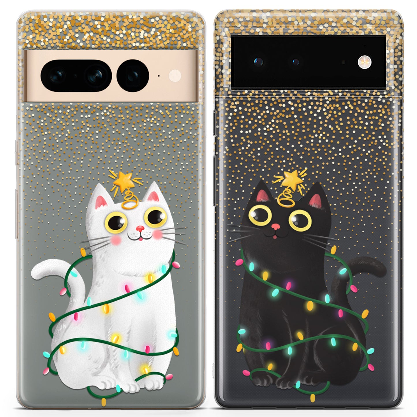 Cavka iPhone Couple Cases Meowy Christmas