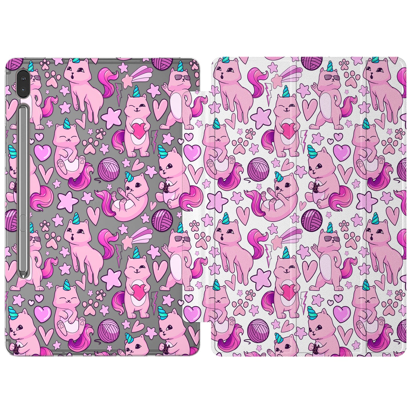 Cavka Apple iPad Smart Cover Cat Unicorn Pattern